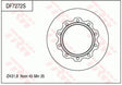 Brake Disc DF7272S - TRW