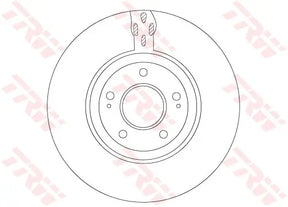 Brake Disc DF7302S - TRW