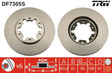 Brake Disc DF7305S - TRW