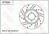 Brake Disc DF7308S - TRW