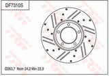 Brake Disc DF7310S - TRW
