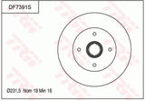 Brake Disc DF7391S - TRW