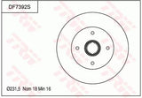 Brake Disc DF7392S - TRW