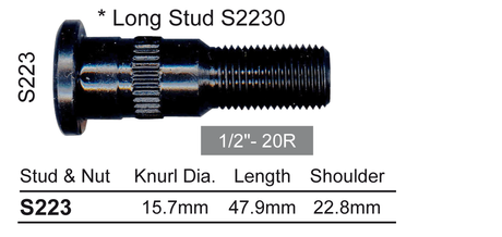 Wheel Stud S223 - Nice Products | Universal Auto Spares