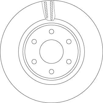 Brake Disc DF7458S - TRW