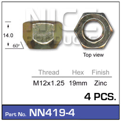 Wheel Nut NN419-4 - Nice Products | Universal Auto Spares