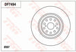 Brake Disc DF7494S - TRW
