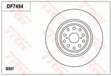 Brake Disc DF7494S - TRW
