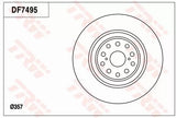 Brake Disc DF7495S - TRW