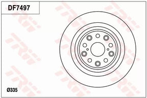 Brake Disc DF7497S - TRW