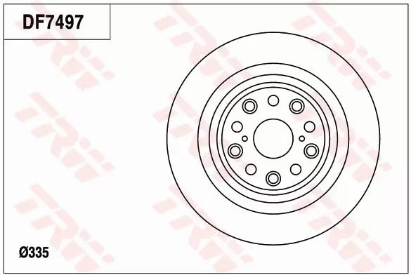 Brake Disc DF7497S - TRW