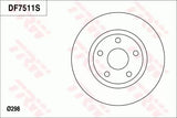 Brake Disc DF7511S - TRW