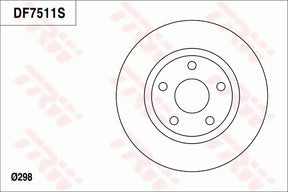Brake Disc DF7511S - TRW