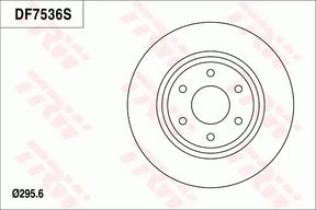 Brake Disc DF7536SS - TRW