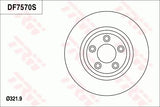 Brake Disc DF7570S - TRW