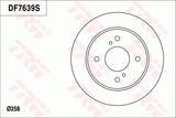 Brake Disc DF7639S - TRW