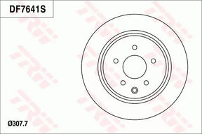 Brake Disc DF7641S - TRW