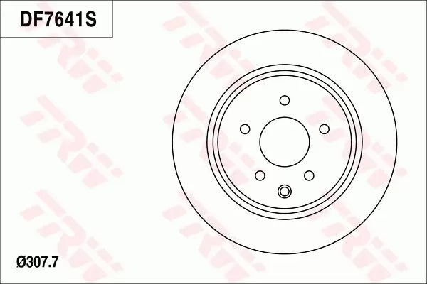 Brake Disc DF7641S - TRW