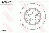 Brake Disc DF7647S - TRW