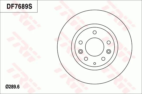 Brake Disc DF7689S - TRW