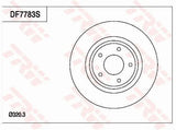 Brake Disc DF7783S - TRW