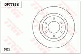 Brake Disc DF7785S - TRW