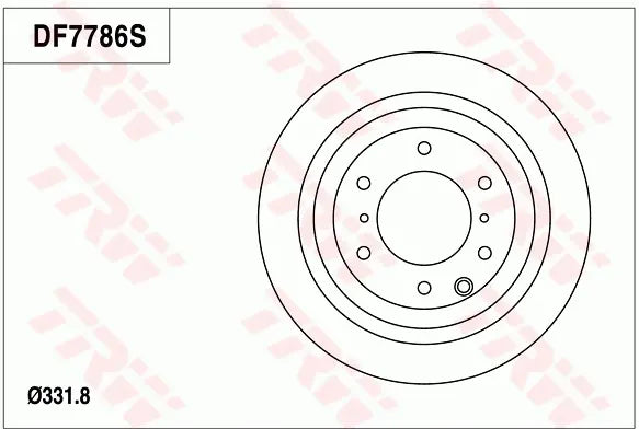 Brake Disc DF7786S - TRW