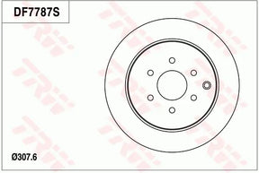 Brake Disc DF7787S - TRW