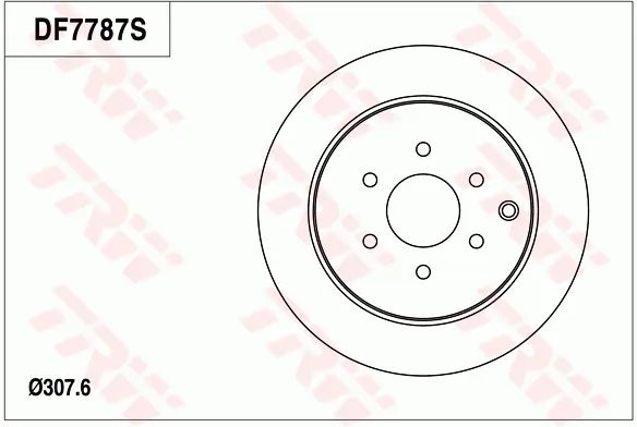 Brake Disc DF7787S - TRW