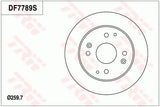 Brake Disc DF7789S - TRW