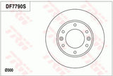 Brake Disc DF7790S - TRW