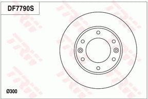 Brake Disc DF7790S - TRW