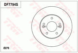 Brake Disc DF7794S - TRW