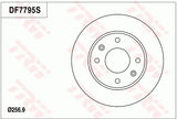 Brake Disc DF7795S - TRW