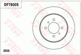 Brake Disc DF7800S - TRW