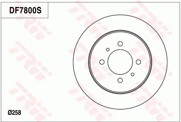 Brake Disc DF7800S - TRW
