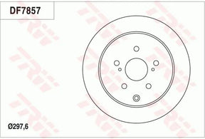 Brake Disc DF7857 - TRW