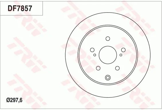 Brake Disc DF7857 - TRW