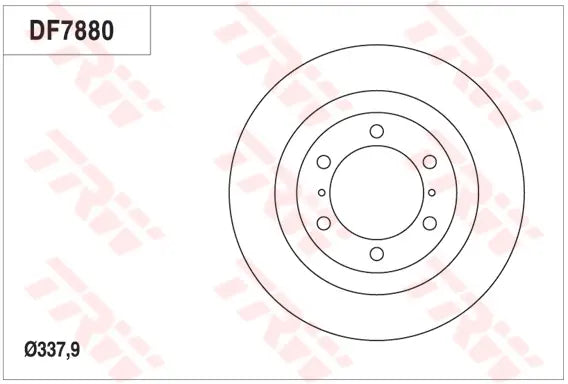 Brake Disc DF7880SS - TRW