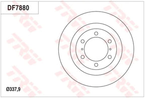 Brake Disc DF7880SS - TRW