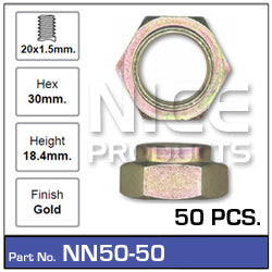 Hub-Nut NN50-50 - Nice Products | Universal Auto Spares