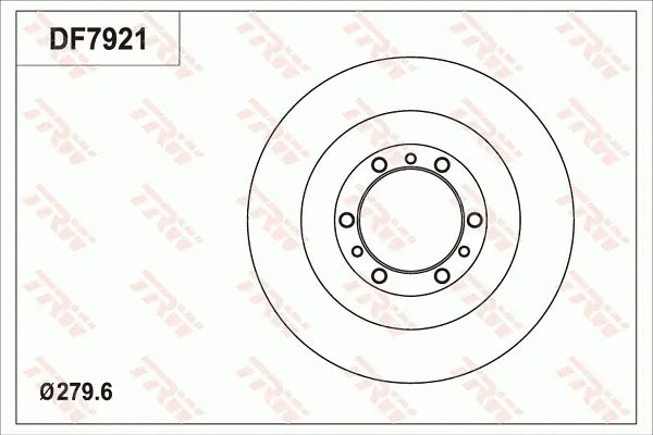 Brake Disc DF7921S - TRW