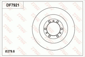 Brake Disc DF7921S - TRW