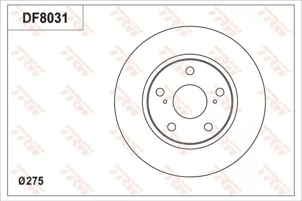 Brake Disc DF8031S - TRW
