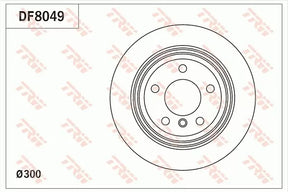 Brake Disc DF8049 - TRW