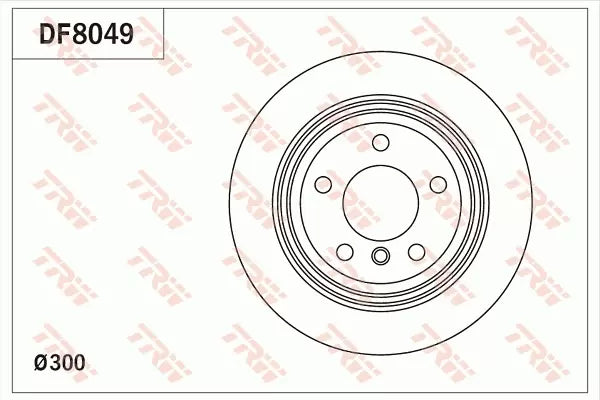 Brake Disc DF8049 - TRW