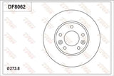 Brake Disc DF8062S - TRW