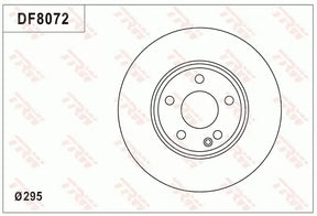 Brake Disc DF8072S - TRW