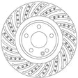 Brake Disc DF8074S - TRW