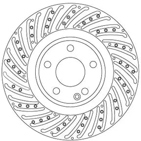 Brake Disc DF8074S - TRW